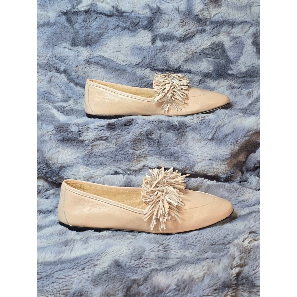 NWB Ron White Landrey Nappa Suede and‎ Leather Pom Loafers Blush EU 39 / 8.5